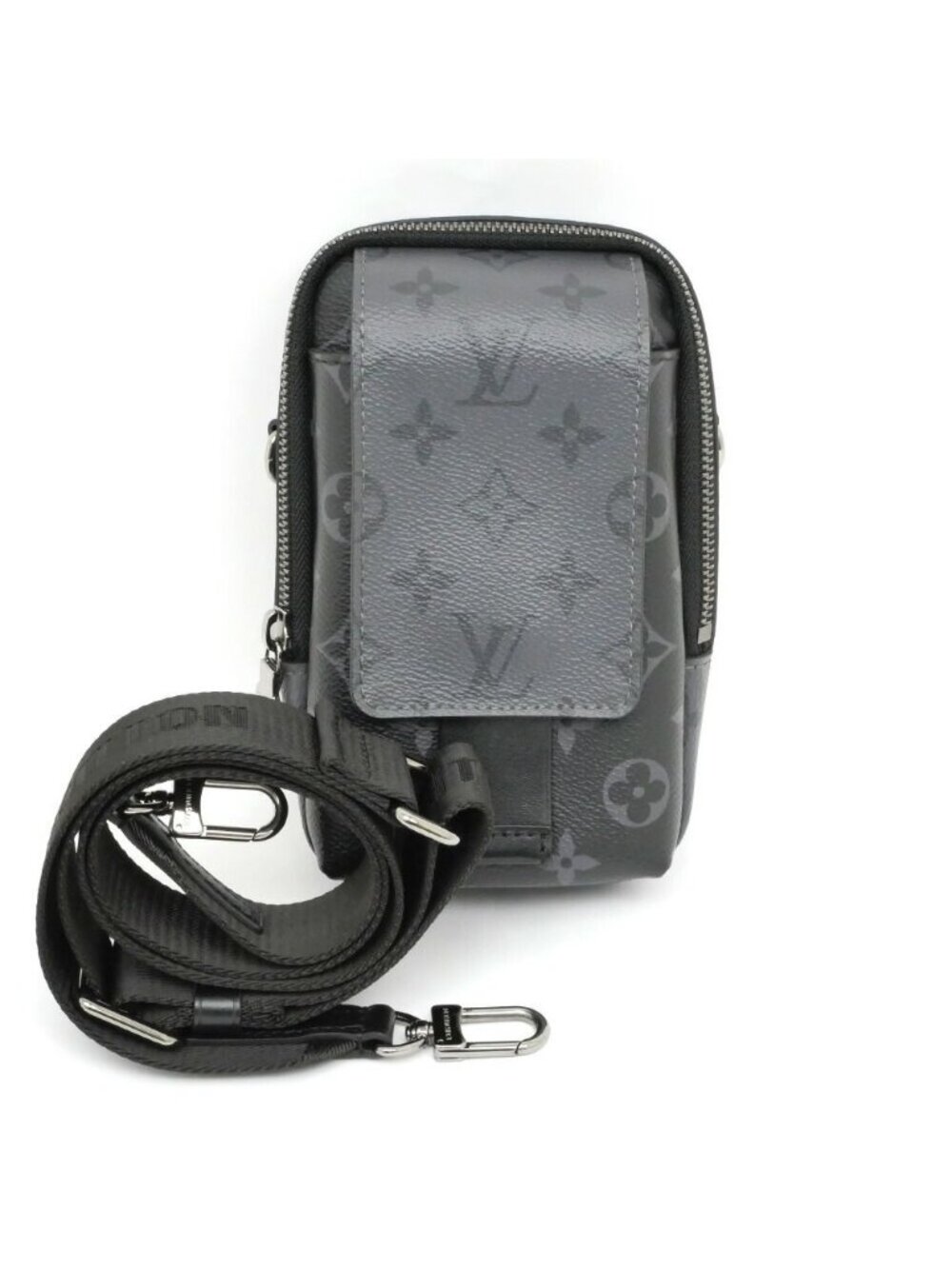 Louis Vuitton Double Phone Pouch Shoulder Bag Monogram